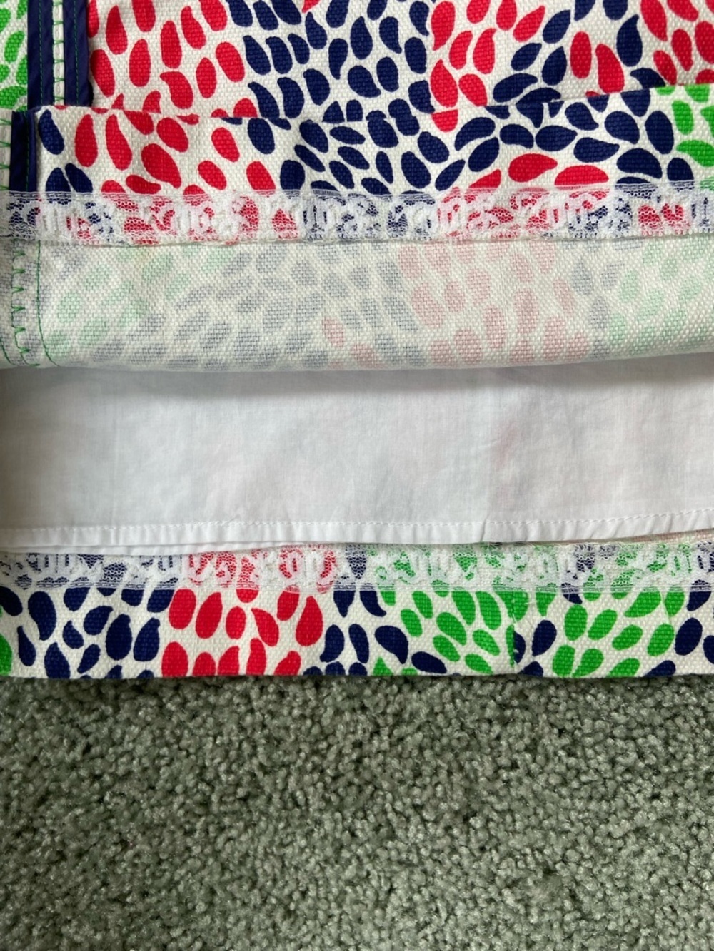 Lilly Pulitzer Multicolor Leaf-Print Mini Skirt - Navy, Coral, Lime Size 6 - Picture 5 of 10